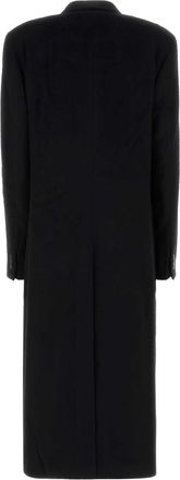 Our Legacy Womens Black Wool Blend Coat Hairy Cappotti