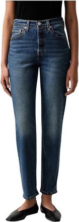 Levi's 501 Crop Lightweight - Dames - Slim Fit Jeans - Blauw - W30 L28 - Jeans