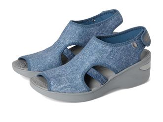 Bzees Dream Womens Sandals Denim : 6.5 M, Textile