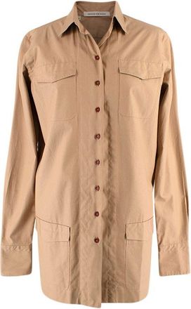 Mafalda von Hessen Tan Buttoned Shirt Size L