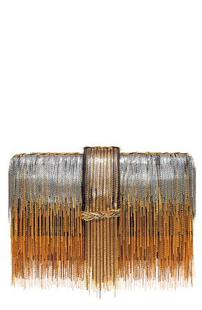 Simitri Ombre Chunky Clutch in Gold at Nordstrom