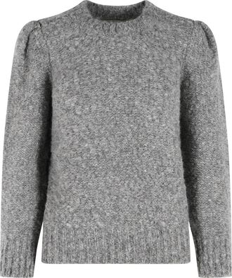 Isabel Marant Emma Grey Virgin Wool Blend Sweater