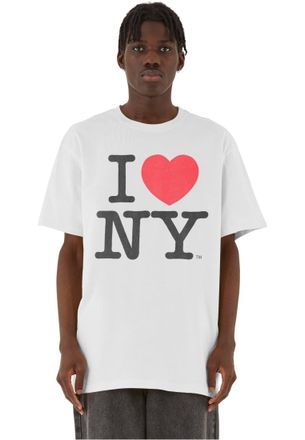 Merchcode Merchcode Mens Mc933-i Love Ny Oversize Tee T-Shirt, White, XS
