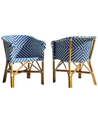 Panama Jack Tia Set Of 2 Bistro Armchairs