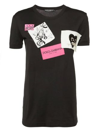 Dolce & Gabbana graphic-print T-shirt - Black