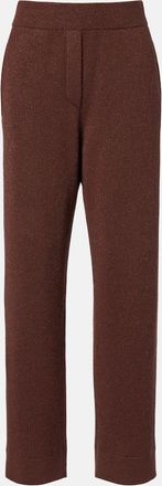 Brunello Cucinelli Pantalones rectos en mezcla de cachemir