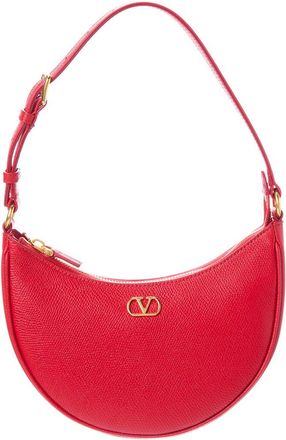 Valentino Vlogo Signature Mini Leather Hobo Bag