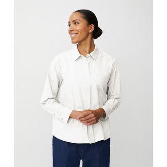 Masai MaImma Long Sleeve Collared Shirt in White at Nordstrom, Size X-Small