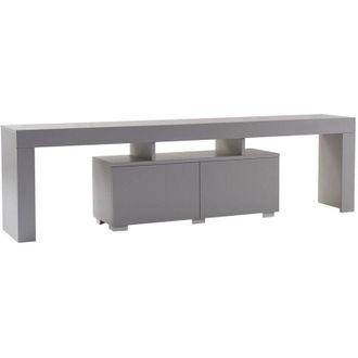 Dmora Mobile porta tv Govone, Credenza da soggiorno, Armadio basso per tv, Base parete attrezzata, 180x31 h50 cm, Grigio - Dmora