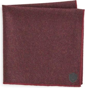 Clifton Wilson Burgundy Cashmere Pocket Square at Nordstrom