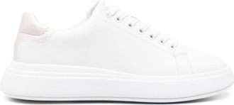Calvin Klein cupsole leather sneakers - women - Calf Leather/Calf Leather/Rubber/Recycled Polyester - 38 - White