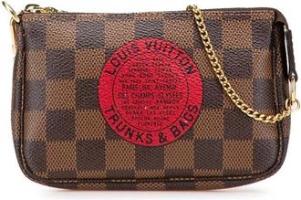 Louis Vuitton Pre-owned Handbags, female, Brown, Size: ONE SIZE Pre-owned Damier Ebene Canvas Clutch
