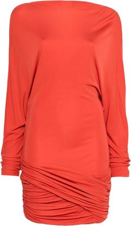 CHRISTOPHER ESBER Luna Long-sleeved Draped Mini Dress