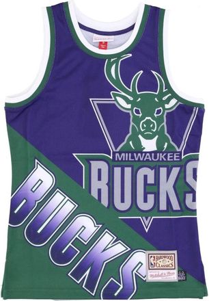 Mitchell & Ness Milwaukee Bucks Basketball Tank Top - Heren - Fitness - Veelkleurig - M - Polyester - Fitness