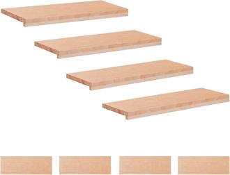 vidaXL Alfombras Para Escalones 8 Uds. 70 X 25 X 2 Cm Natural Vidaxl