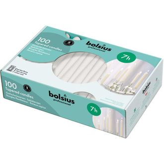 Bolsius Velas De Mesa Bolsius Szpica 240/23 100 Piezas Blancas