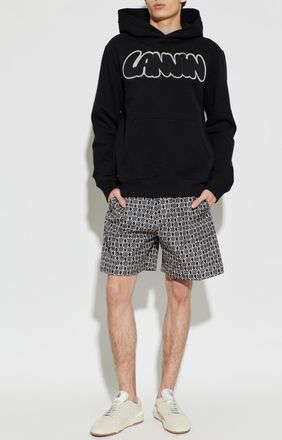 Lanvin Hoodie, Mens, Black