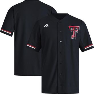 adidas Mens adidas Black Texas Tech Red Raiders Replica Baseball Jersey at Nordstrom, Size X-Large