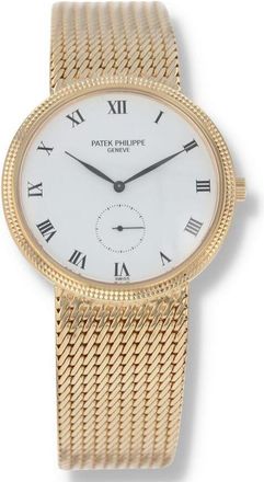 Patek Philippe Pre-owned Patek Philippe Calatrava Hand Wind White Dial Unisex Watch 3919/1J