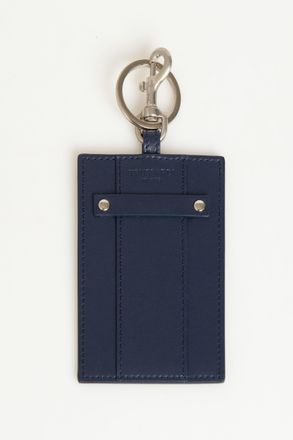 Trussardi Blue Leather Mens Keychain