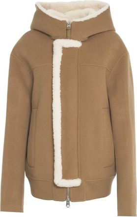 Mackage Winter Jackets, male, Beige, 2XS, Jay Heavy Double-Face Wool Hooded Jacket