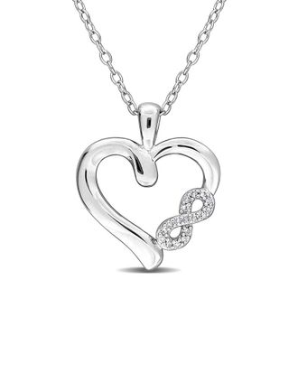 Rina Limor Silver 0.05 Ct. Tw. Diamond Pendant