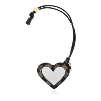 Ganni Bag Accessories, female, Black, Size: ONE SIZE Bou Heart Mirror