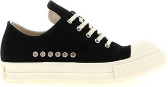 Rick Owens BlackWhite Lace-up Sneakers