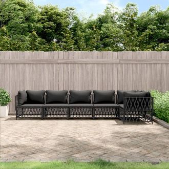 vidaXL Furniture Limited - Juego De Muebles De Jard&iacute;n 6 Pzas Con Cojines