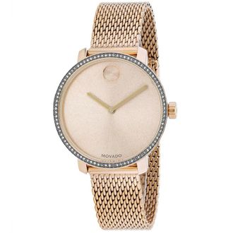 Movado Womens Rose gold dial Watch