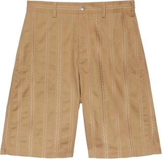 Msgm Shorts a righe - Toni neutri