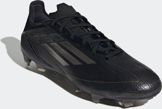 adidas Fussballschuh ADIDAS PERFORMANCE F50 PRO FG, Gr. 39, schwarz (core schwarz, iron metallic, gold metallic), Synthetik, Textil, Schuhe Fussballschuh, f&uuml;