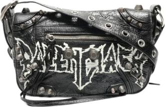 Balenciaga Pre-owned Cross Body Bags, female, Black, Size: ONE SIZE Pre-owned Vintage Shoulder Bag