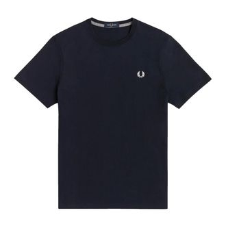 Fred Perry Hombre, Camisetas, Azul, Talla: L