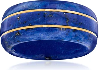 Ross-Simons Lapis Ring With 14kt Yellow Gold