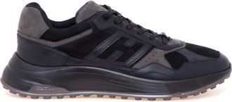 Hogan Hyperlight Sneaker - Heren - Sneakers - Zwart - 40 1/2 EU - Leer - Schoenen