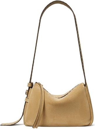 Tory Burch Romy Small Suede Shoulder Bag in Butter at Nordstrom