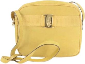 Ferragamo Pre-owned Cross Body Bags, female, Yellow, Size: ONE SIZE Pre-owned Shoulder Bag