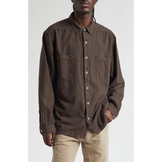 Rick Owens Darkshadow Jumbo Overshirt in Dark Dust at Nordstrom, Size X-Large