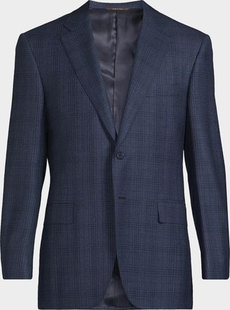 Canali Men & apos;s Siena Plaid Classic-Fit Sportcoat