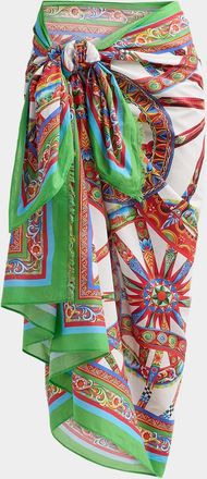 Dolce & Gabbana St. Majolica Cotton Sarong