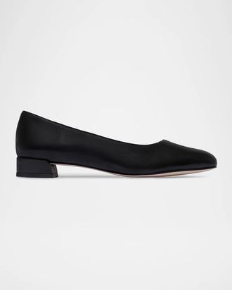 Bernardo 55mm Nero Leather Pumps