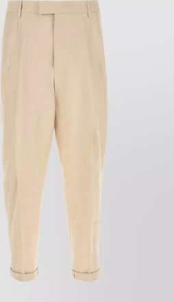 Dolce & Gabbana pant canvas sand front pleated