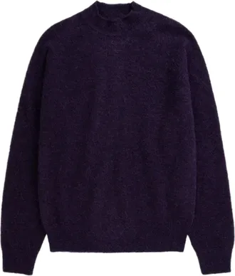 Norse Projects Nordevik Purple Baby Alpaca Crewneck Sweater