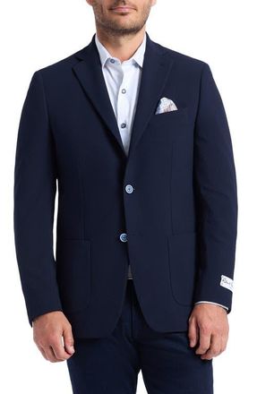 Robert Graham Harston Tailored Fit Navy Seersucker Sport Coat at Nordstrom, Size 42
