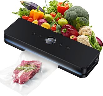 OEM Selladora Al Vac&iacute;o 5 En 1 Para Alimentos, Con 10 Bolsas Para Envasar Al Vac&iacute;o, Herramienta Profesional Para Envasar Al Vac&iacute;o Alimentos Secos Y H&uacute;medos