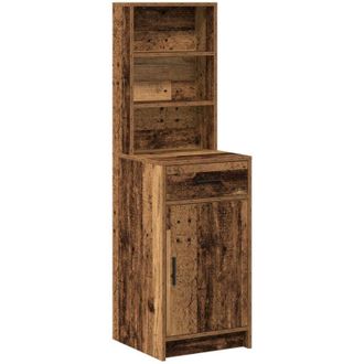vidaXL Highboard Old wood 40 x 40.5 x 135 cm Engineered wood vidaXL