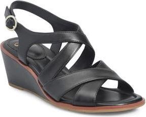 Söfft Gigi Slingback Wedge Sandal in Black at Nordstrom Rack, Size 11