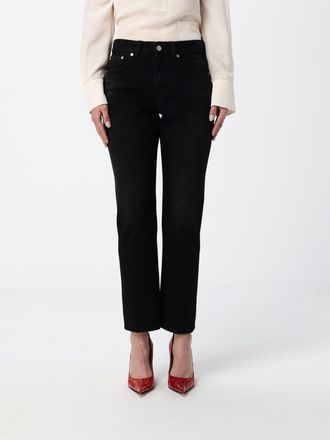 Victoria Beckham Jeans slim fit cropped in denim a vita media