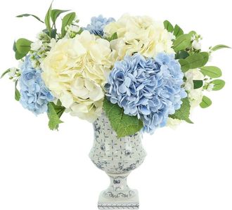 Creative Displays Inc. Handmade Faux Mixed Hydrangeas In Decorative Vase